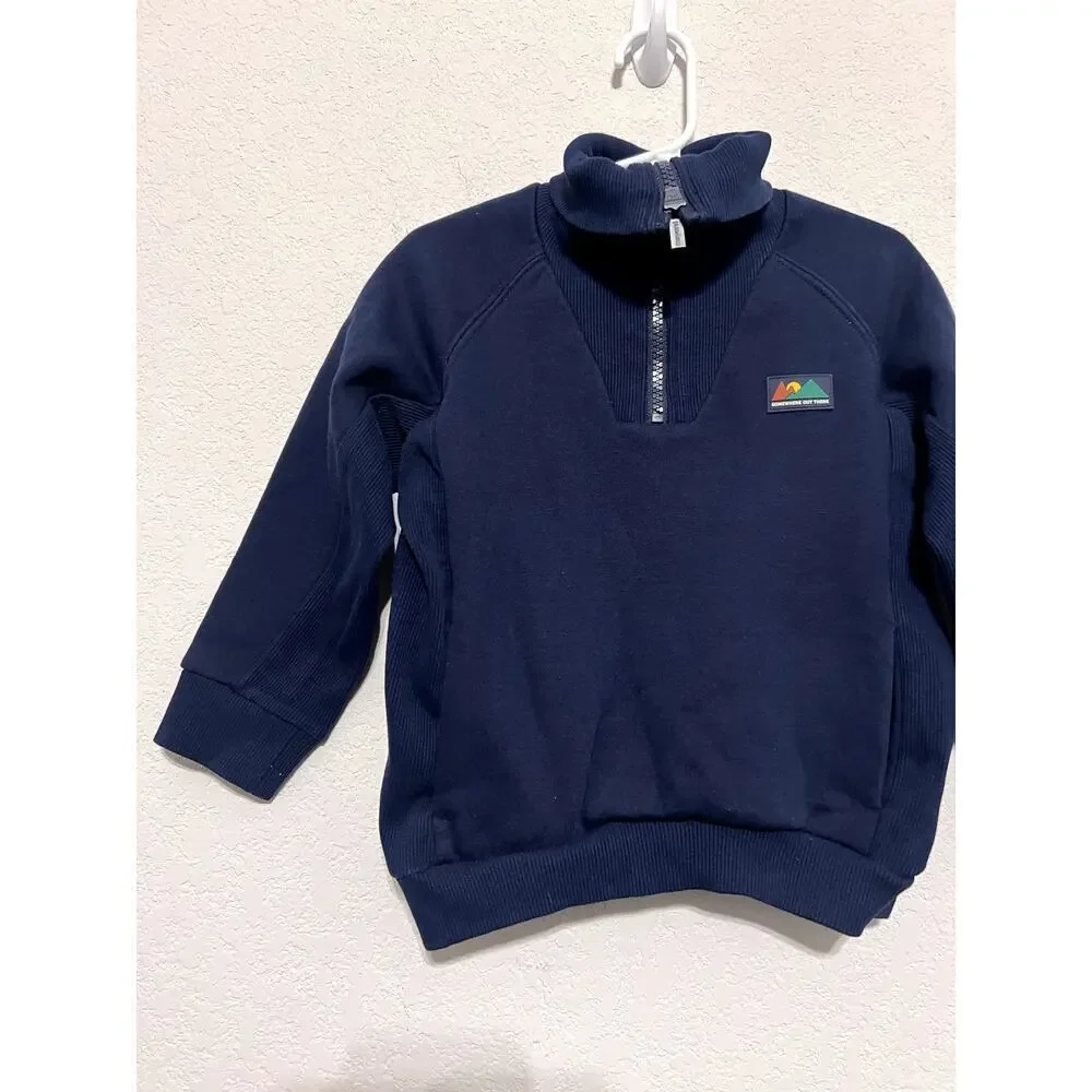 Mayoral boy Climbing Club Half Zip Sweater Size 4